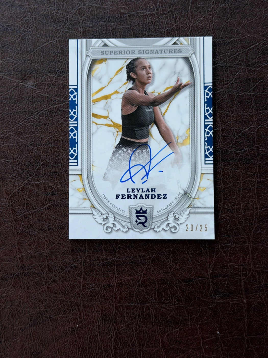 2024 Topps Royalty Leylah Fernandez Blue Auto /25