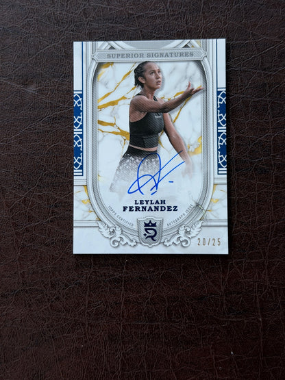 2024 Topps Royalty Leylah Fernandez Blue Auto /25