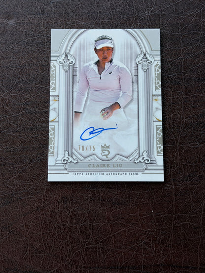 2024 Topps Royalty Claire Liu Imperial Ink Auto /75