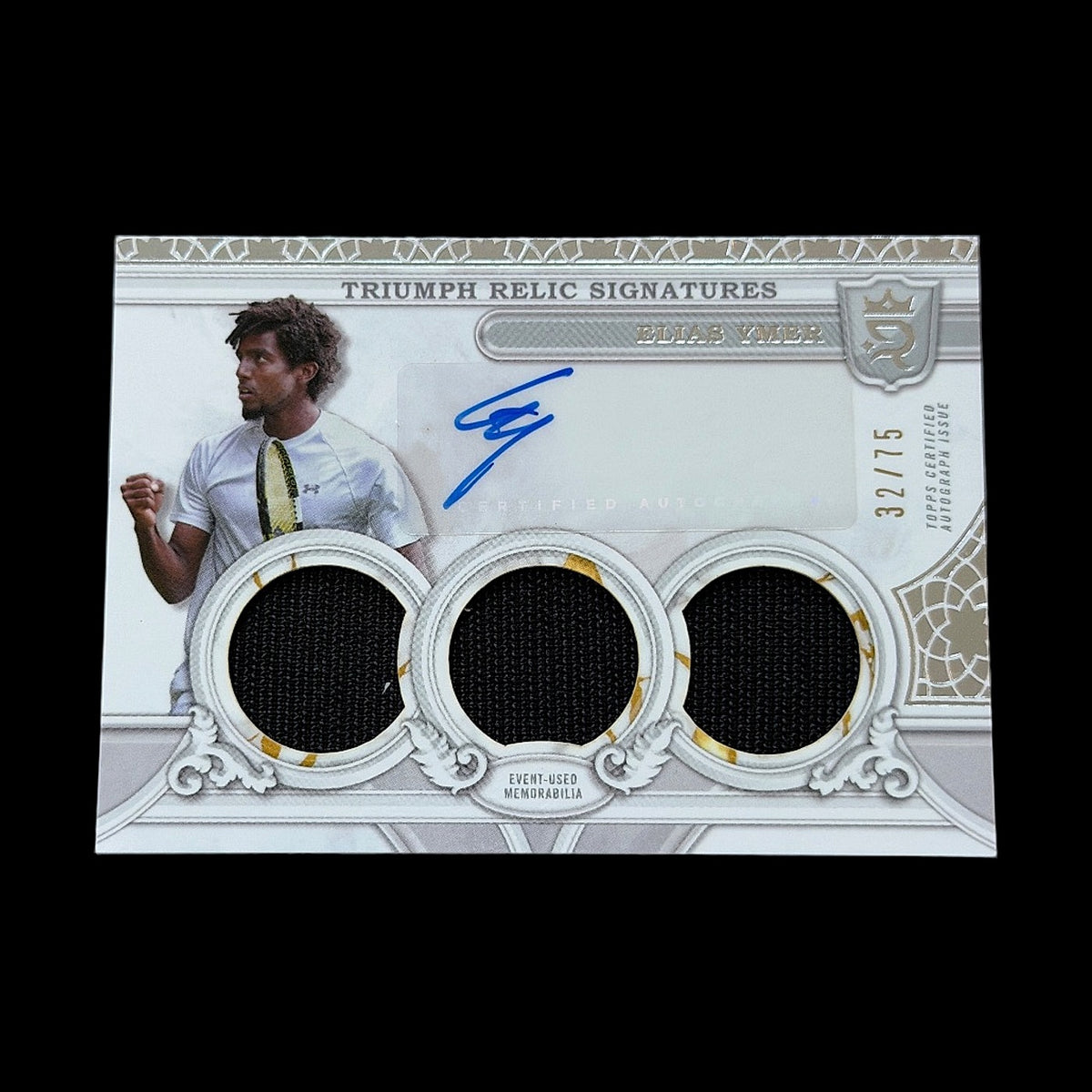 2024 Topps Royalty Elias Ymer Triumph Relic Signatures /75