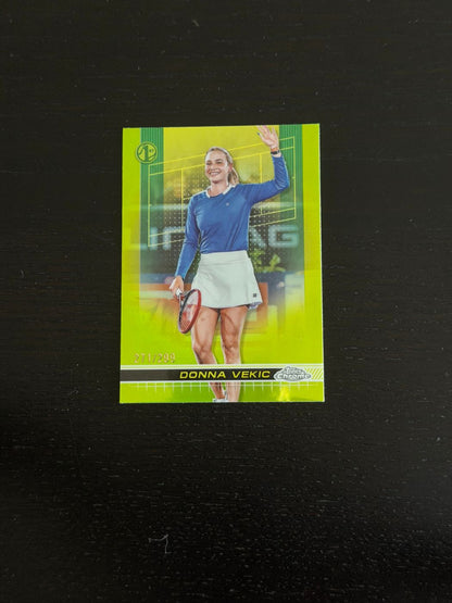 2024 Topps Chrome Donna Vekic Lime Green /399
