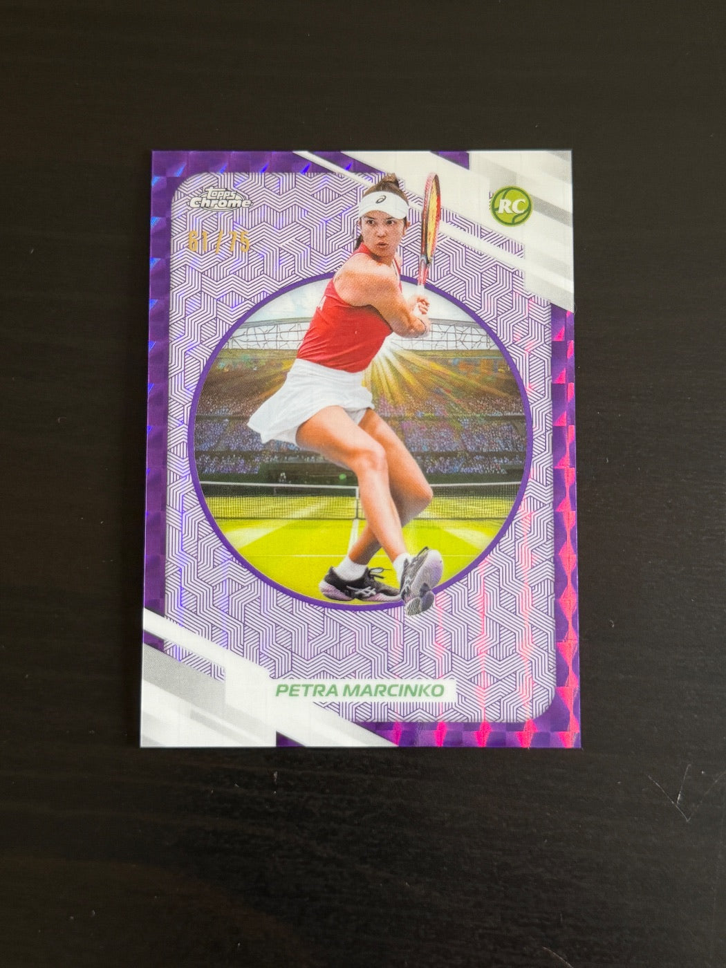 2026 Topps Chrome Petra Marcinko Purple Geometric /75