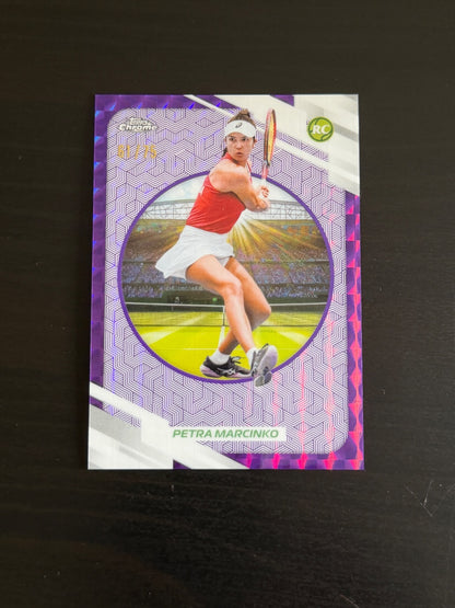 2026 Topps Chrome Petra Marcinko Purple Geometric /75