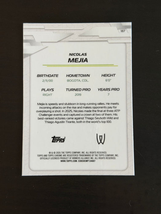2026 Topps Chrome Nicolas Mejia