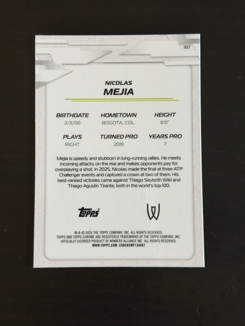 2026 Topps Chrome Nicolas Mejia