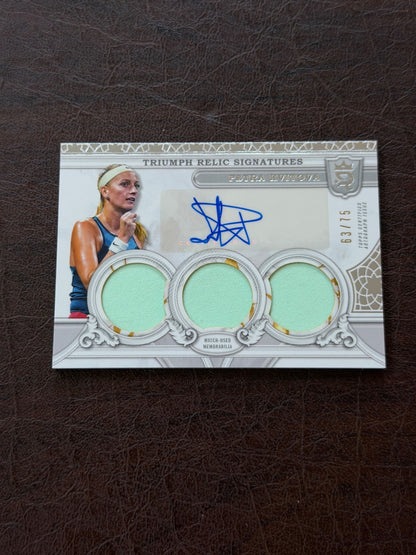 2024 Topps Royalty Petra Kvitova Triumph Relic Signatures /75