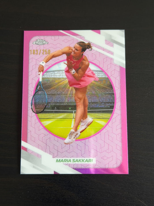 2026 Topps Chrome Maria Sakkari Pink /250